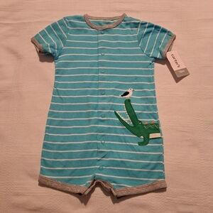 Carter's 18 month aligator romper, new